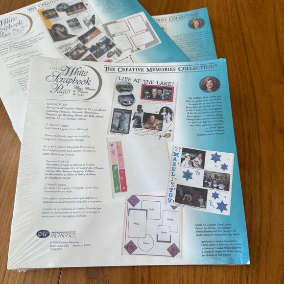 Creative Memories Scrapbook Pages 12 x 12 Refill RCM-12S 30 Pages Old Style NWT - Picture 6 of 6